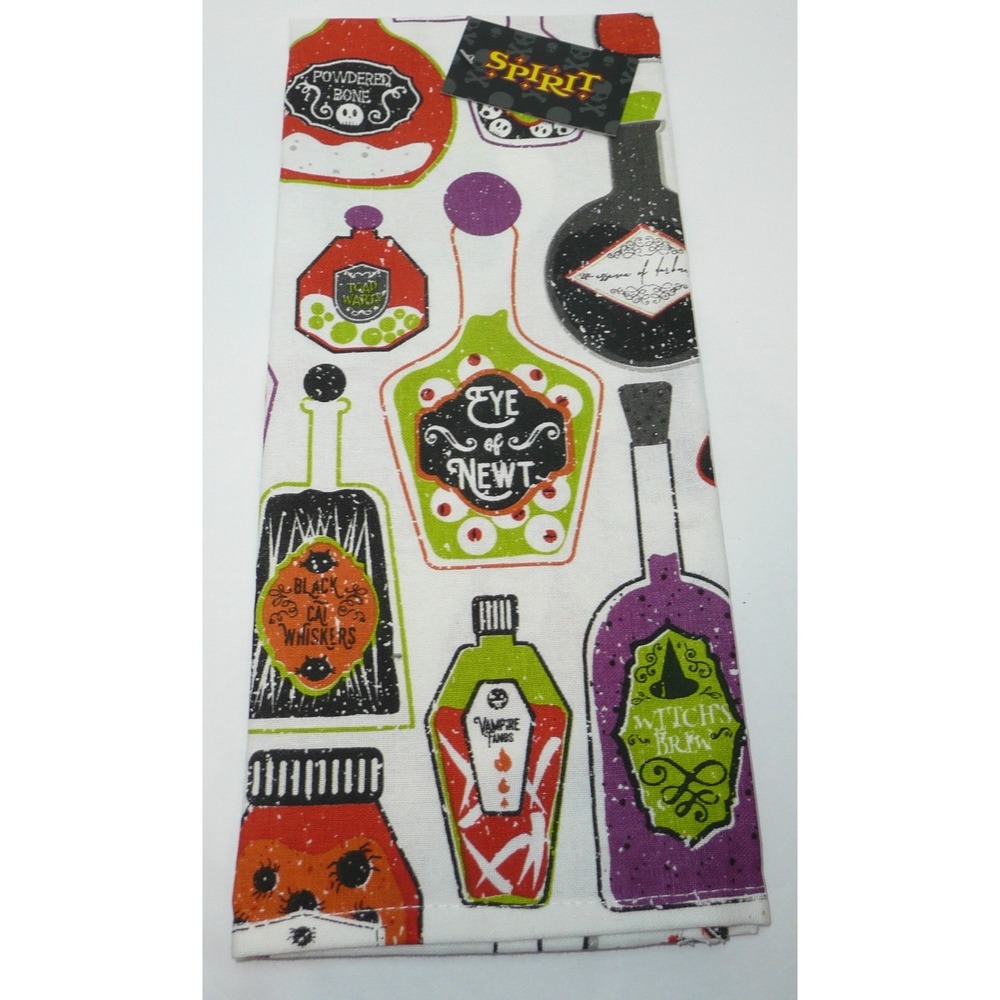 Potions Decorative Kitchen Dish Hand Towel Novelty Spirit Halloween Decor Witch